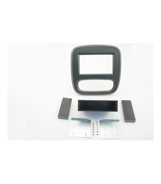 2-DIN Radioramme Opel/Renault/Nissan Ramme. Sort