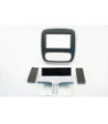 2-DIN Radioramme Opel/Renault Ramme/Nissan. Sort - Sølv