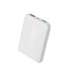 SBS hurtigtopladende powerbank. 5000 mAh. Hvid