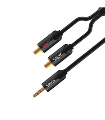 Sinox SHDultra minijack til phono 0,75m - sort