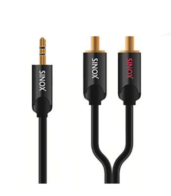 Sinox SHDultra minijack til phono 0,75m - sort