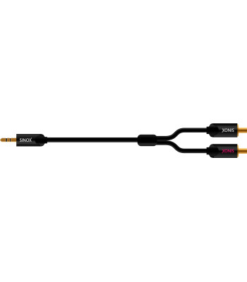 Sinox SHDultra minijack til phono 0,75m - sort