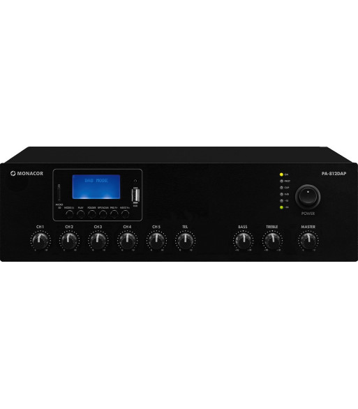 MONACOR 100V forstærker 1x120W - PA-812DAP