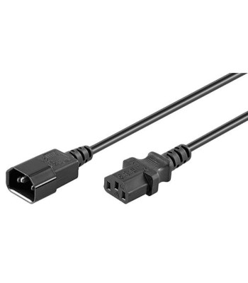 Strømkabel - 3 pol AC han til 3 pol AC hun