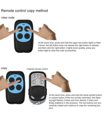 Remote Garage Door Gate Wireless Remote Control 433MHZ