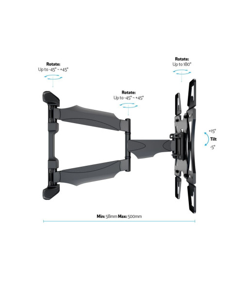 M VESA Flexarm Full Motion Single - M1725