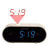 Denver CRP-717white clockradio med projektion - HVID