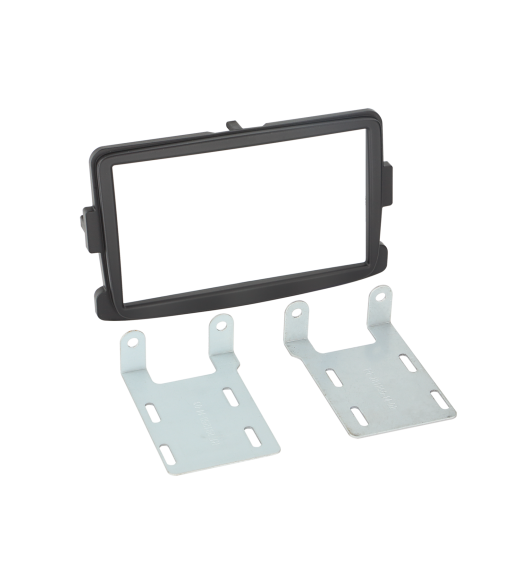 2-DIN Radioramme Dacia/Fiat/Opel/Renault/Nissan - Sort