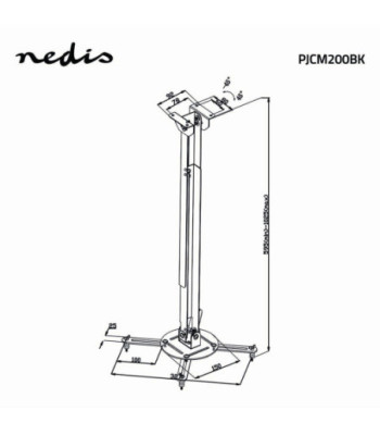 Nedis Projektor Beslag PJCM200BK