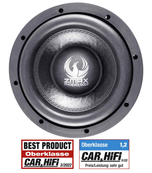 Phoenix Gold ZR series subwoofer ZMAX82. 8'' SPL subwoofer