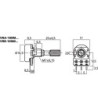 Potmt lin 20KOhm - VRB-100M20 MONACOR