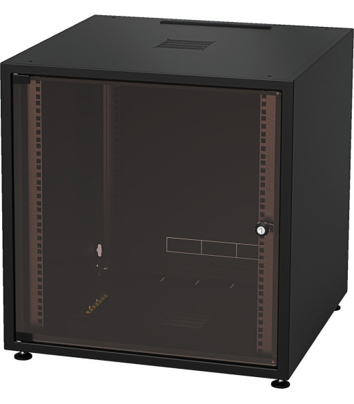 MONACOR Metalrack gulv 12U - RACK-12GD/SW