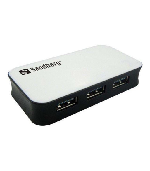Sandberg USB 3.0 Hub - 4 ports USB hub - USB 3.0 - 4 ports - Hvid