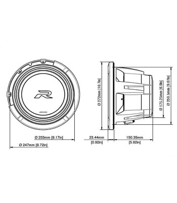 ALPINE R2-W10D4 TYPE-R SUBWOOFER 10