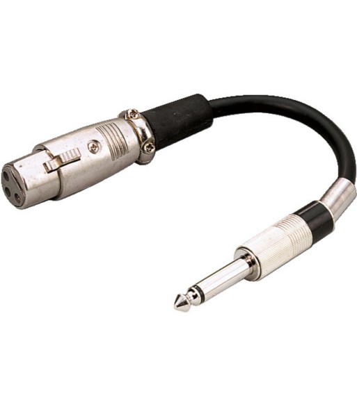 XLR-jack kabel 15cm - MCA-15/1 Monacor