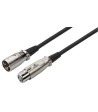 Mikrofonkabel 6m sort - MEC-20/SW Monacor