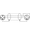 Mikrofonkabel 6m sort - MEC-20/SW Monacor