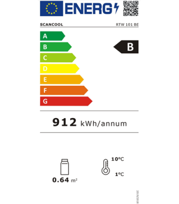 SCANDOMESTIC RTW 101 BE - KØLESKAB