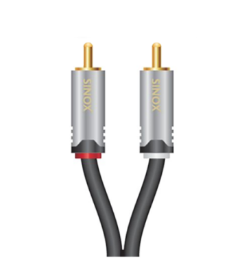 Sinox SHD Phono kabel. 3m. Sort