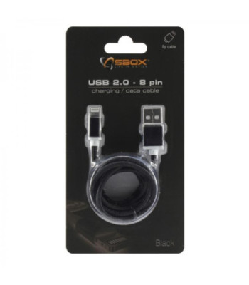 SBox IPH7-B Lightningkabel - SORT