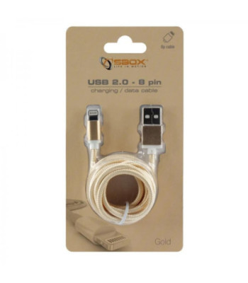 SBox IPH7-G Lightningkabel - GULD