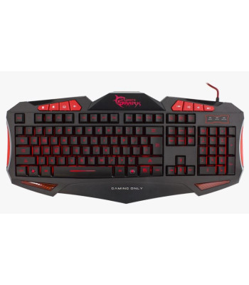 White Shark GK-1621R gamertastatur - RØD/SORT