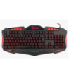 White Shark GK-1621R gamertastatur - RØD/SORT