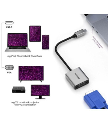 Marmitek USB-C til VGA adapter