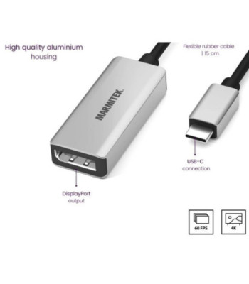 Marmitek USB-C til DisplayPort adapter