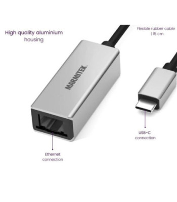 Marmitek USB-C til Ethernet adapter
