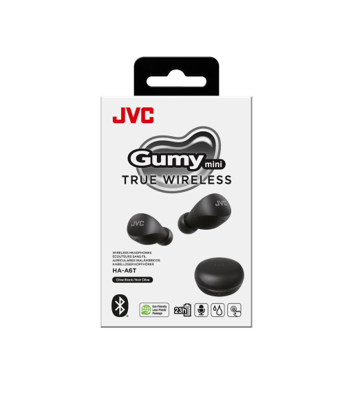 JVC HA-A6T-B-U in-ear bluetooth hovedtelefon - SORT