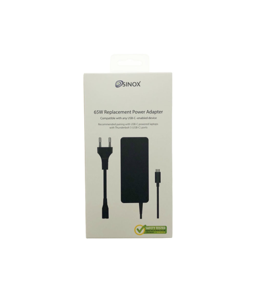 Sinox PC USB C 65W strømforsyning
