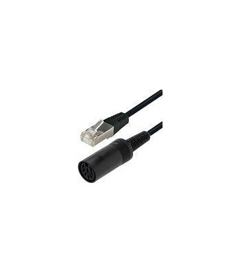 Cavus adapterkabel 8-pin DIN til RJ45. 0,75m. Sort