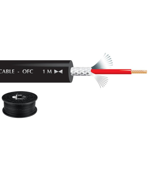 Mikrofonkabel 100m sort - MLC-150/SW Monacor