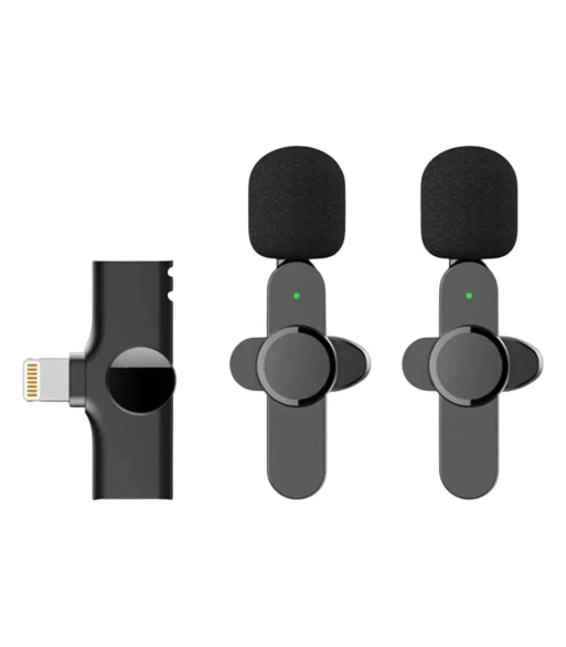 Lippa Dual Wireless Lavalier Microphone With Lightning Connector