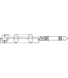 Jack-XLR kabel 2m - MEL-202/SW Monacor