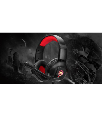 Marvo gaming headset m/mic. Sort/rød