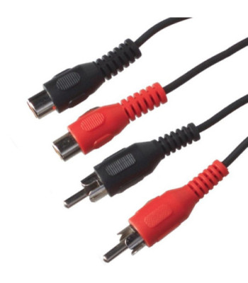 Sinox One Phono forlængerkabel. 5m. Sort