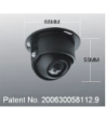 Bakkamera CCD 120G halv kugle form med nat lys