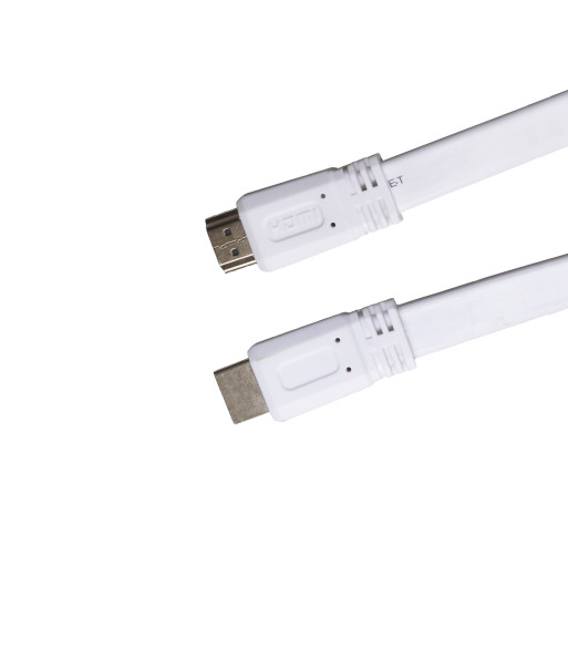 Sinox One HDMI Flat slim kabel. 3m. Hvid
