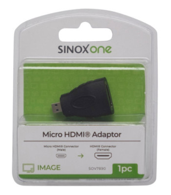 Sinox One HDMI adapter. Sort