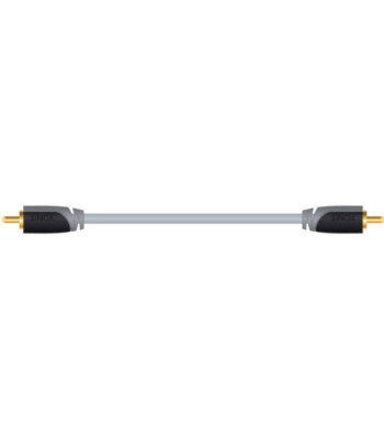 Sinox digitalt coaxial kabel. 1m. Grå/sort