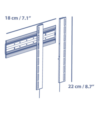 Sinox TV vægbeslag. 19"-26". Alu