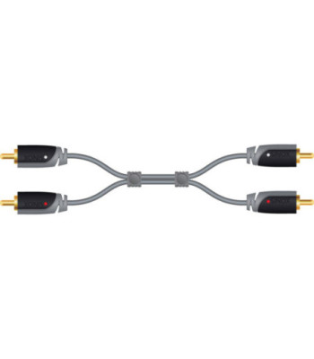 Sinox Phono kabel. 10m. Grå/sort