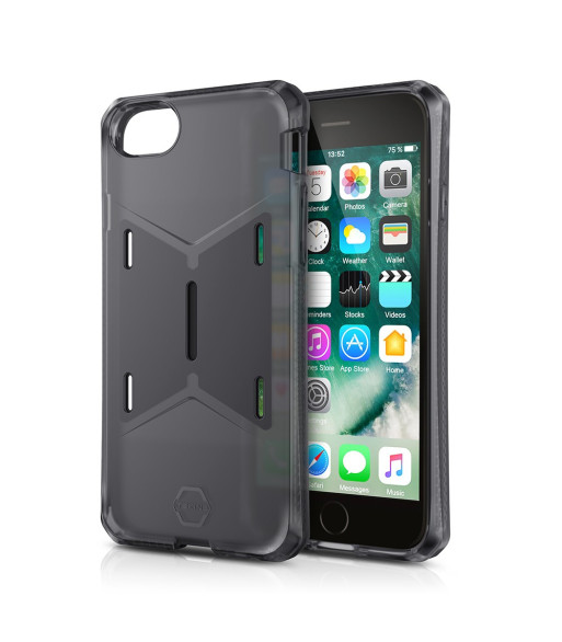 ITSKINS MAGNETA MOUNT cover til iPhone 8 / 7 / 6s / 6® + mobilholder til bilen. Sort