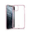 ITSKINS HYBRID CLEAR cover til iPhone 11 Pro Max / XS Max®. Lyserød og gennemsigtig
