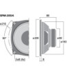 8´´ højttaler - SPM-205/4 MONACOR