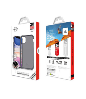 ITSKINS SPECTRUM CLEAR cover til iPhone 11 Pro Max / XS Max®. Sort