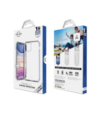 ITSKINS NANO GEL cover til iPhone 11 Pro Max / XS Max®. Gennemsigtig