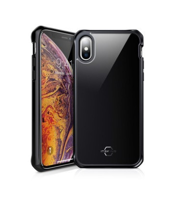 ITSKINS HYBRID GLASS cover til iPhone XS Max®. Sort